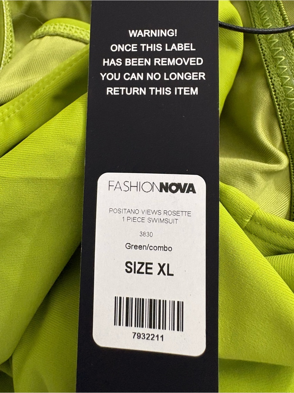 Fashion Nova Women’s Positano Views Rosette Swimsuit Size XL NWT - Picture 4 of 12